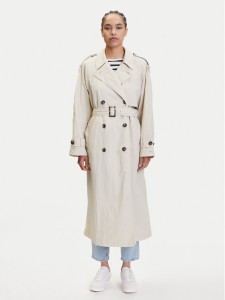 Tommy Hilfiger Trencz WW0WW45632 Beżowy Oversize