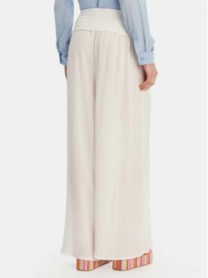 Seafolly Spodnie materiałowe Beach Edit 55699-PA Biały Relaxed Fit