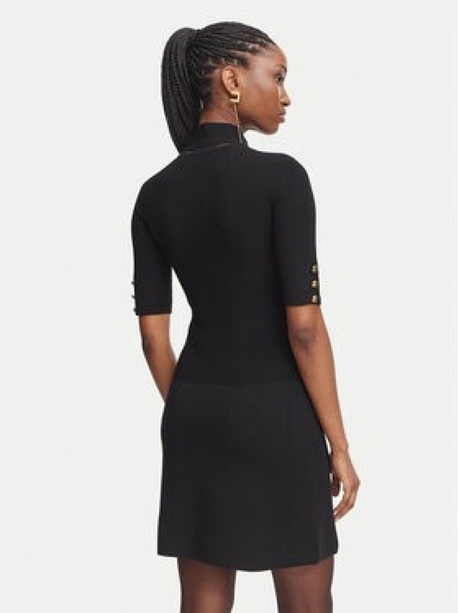 Elisabetta Franchi Sukienka koktajlowa AM-04S-66E2-V450 Czarny Slim Fit
