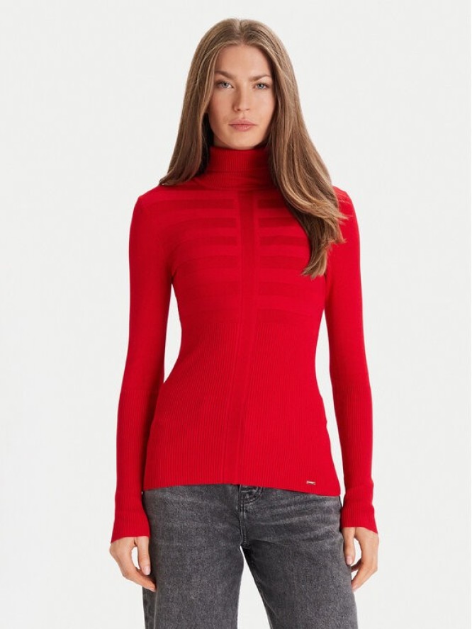 Morgan Golf 132-MENTOS.M Czerwony Slim Fit