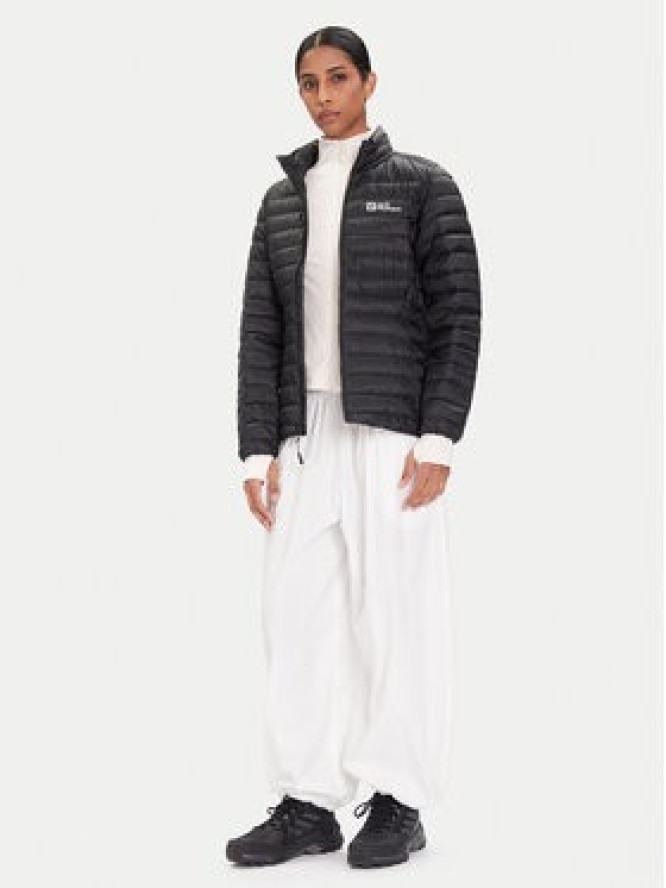 Jack Wolfskin Kurtka puchowa Pilvi 1207761 Czarny Regular Fit
