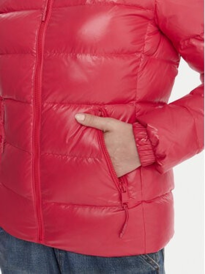 Tommy Jeans Kurtka puchowa DW0DW21618 Różowy Slim Fit