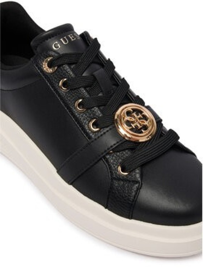 Guess Sneakersy FLFEZO LEA12 Czarny