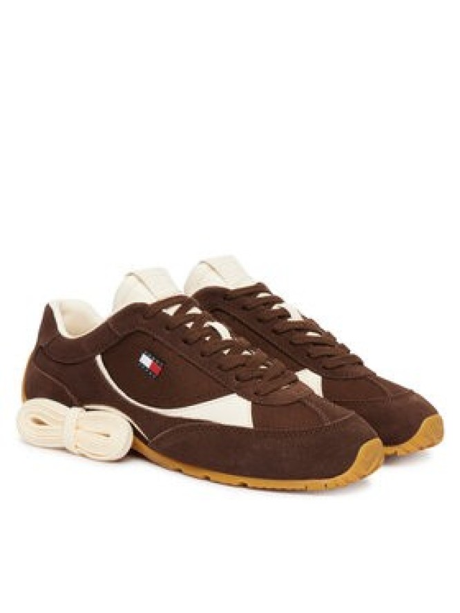 Tommy Jeans Sneakersy Archive '97 Lite Sued EN0EN02997 Brązowy