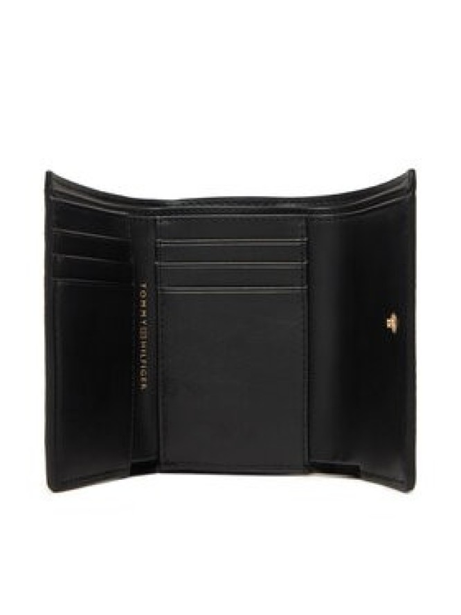 Tommy Hilfiger Portfel Logotape Trifold AW0AW17477 Czarny
