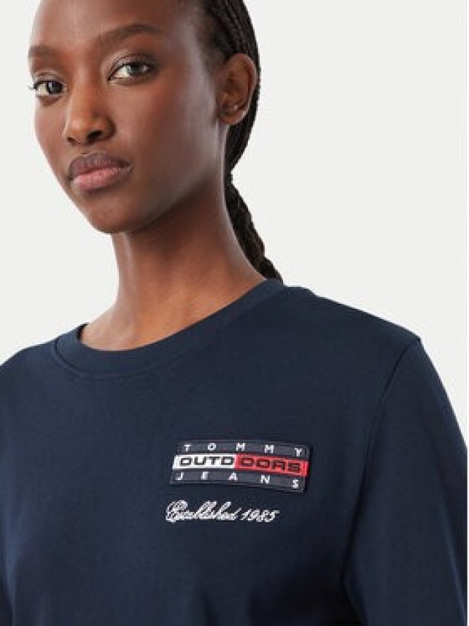Tommy Jeans Bluzka DW0DW23807 Granatowy Relaxed Fit