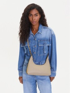 Calvin Klein Torebka Foil Logo Conv Shou?Lder Bag LV04F3272G Beżowy