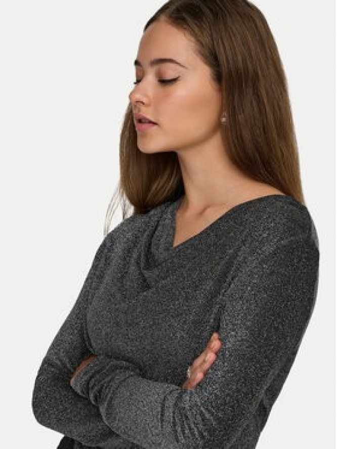 ONLY Bluzka Rich 15360265 Szary Regular Fit