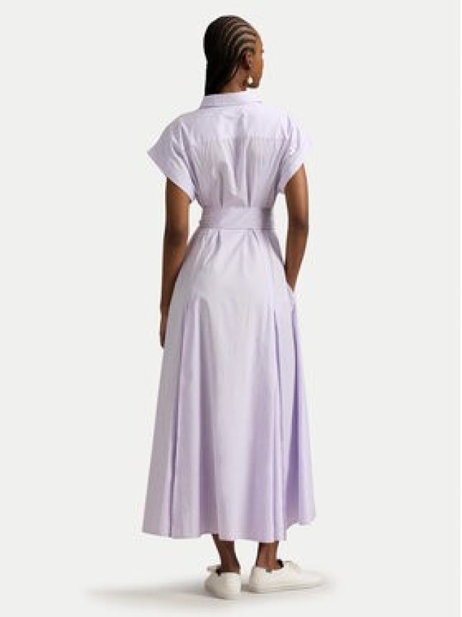 Polo Ralph Lauren Sukienka koszulowa 211A96363002 Fioletowy Regular Fit