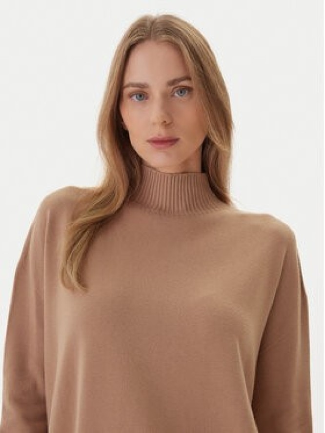 Kontatto Sweter 3M0822C Beżowy Relaxed Fit