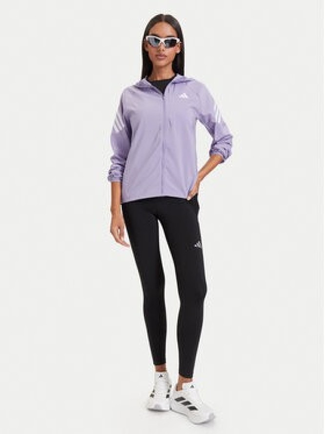adidas Kurtka do biegania Adi365 Iconic KY2652 Fioletowy Regular Fit