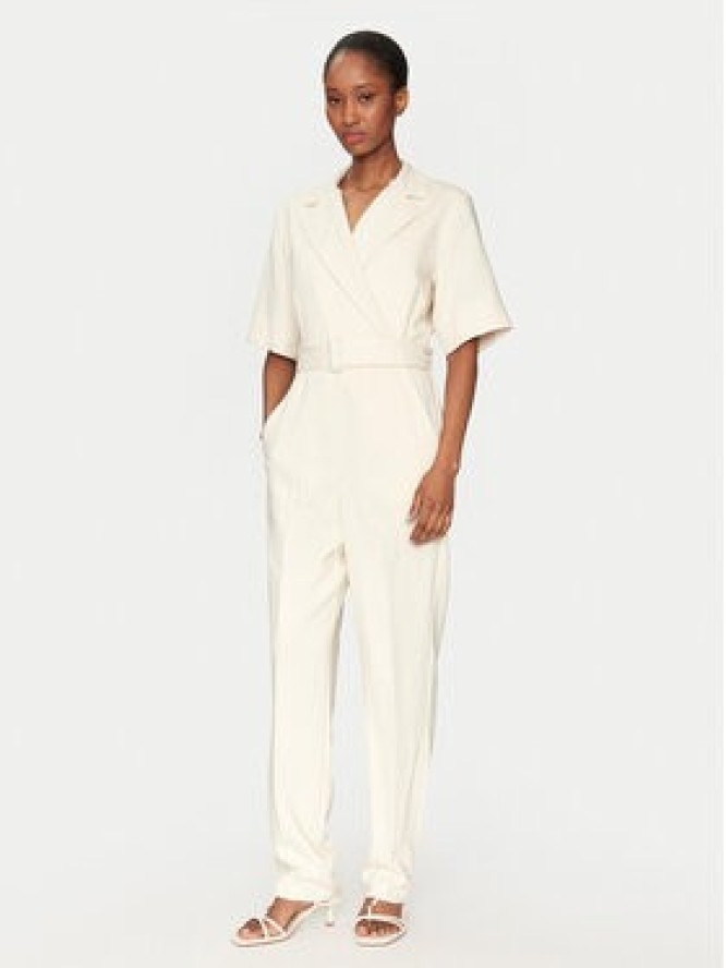 Marella Kombinezon Banana 2513241011 Biały Slim Fit
