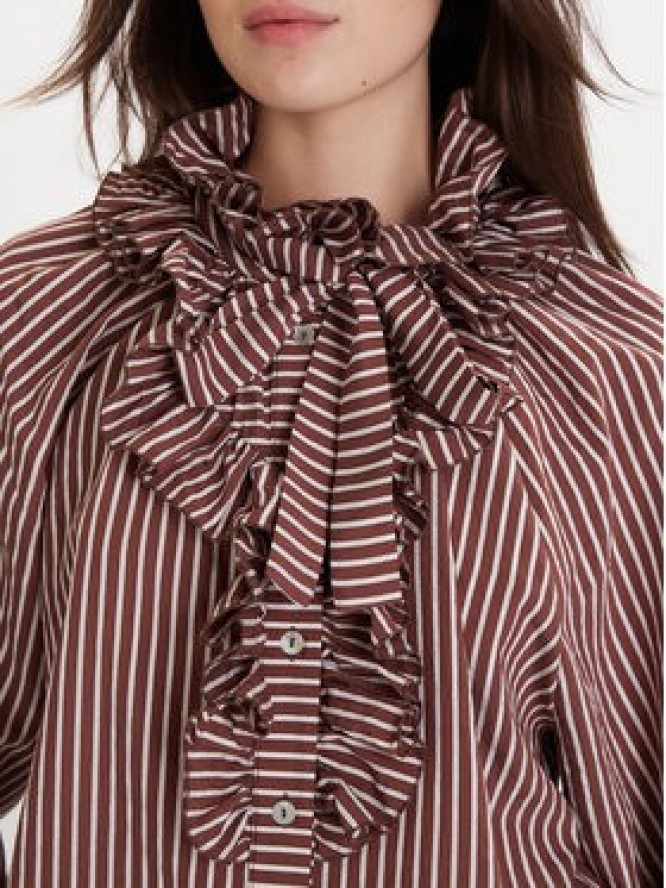 ViCOLO Koszula TF0287 Brązowy Regular Fit