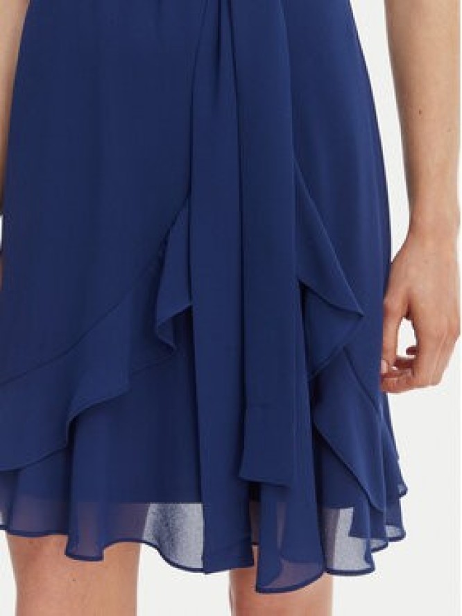 Morgan Sukienka koktajlowa 241-ROSVAL Granatowy Regular Fit