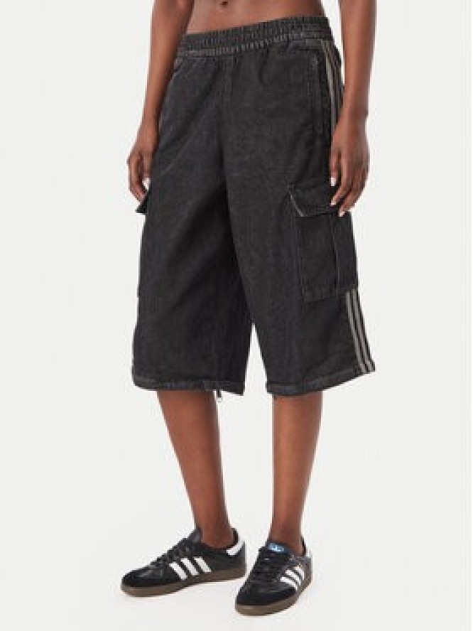 adidas Jeansy KQ6480 Czarny Oversize
