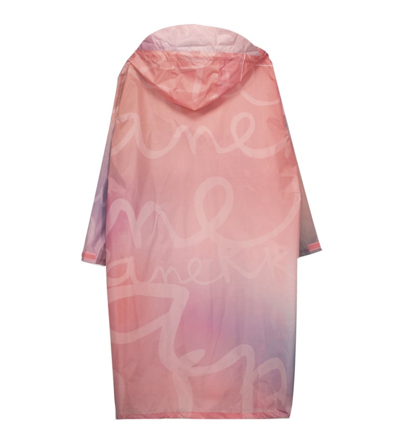 Różowy Składany Damski Płaszcz Przeciwdeszczowy Anekke