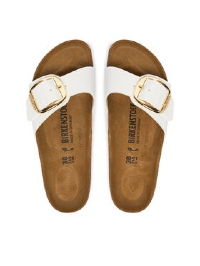 Birkenstock Klapki Madrid Big Buckle 1019814 Biały