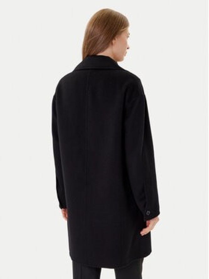 Marella Płaszcz wełniany Good 2523016031 Czarny Regular Fit