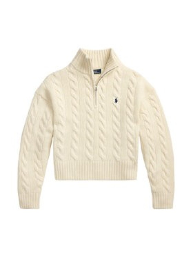 Polo Ralph Lauren Sweter 211972130003 Écru Relaxed Fit