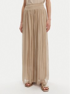ViCOLO Spodnie palazzo TD0021 Beżowy Regular Fit