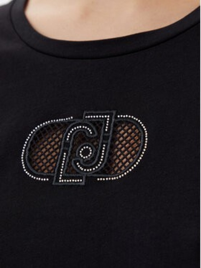 Liu Jo Sport T-Shirt TA5180 JS923 Czarny Regular Fit