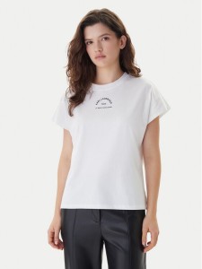 KARL LAGERFELD T-Shirt B1W17032 Biały Relaxed Fit