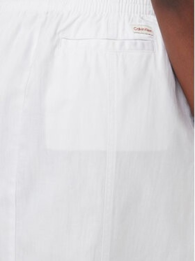 Calvin Klein Jeans Spódnica midi J20J225327 Biały Regular Fit