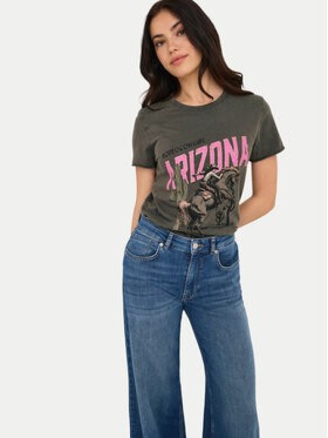 ONLY T-Shirt Lucy 15215721 Szary Regular Fit