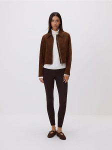 Bawełniane legginsy - ciemnobrązowy