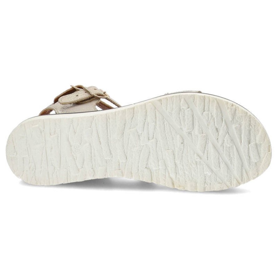 Złote Sandały Lemar Wygodne Buty Damskie