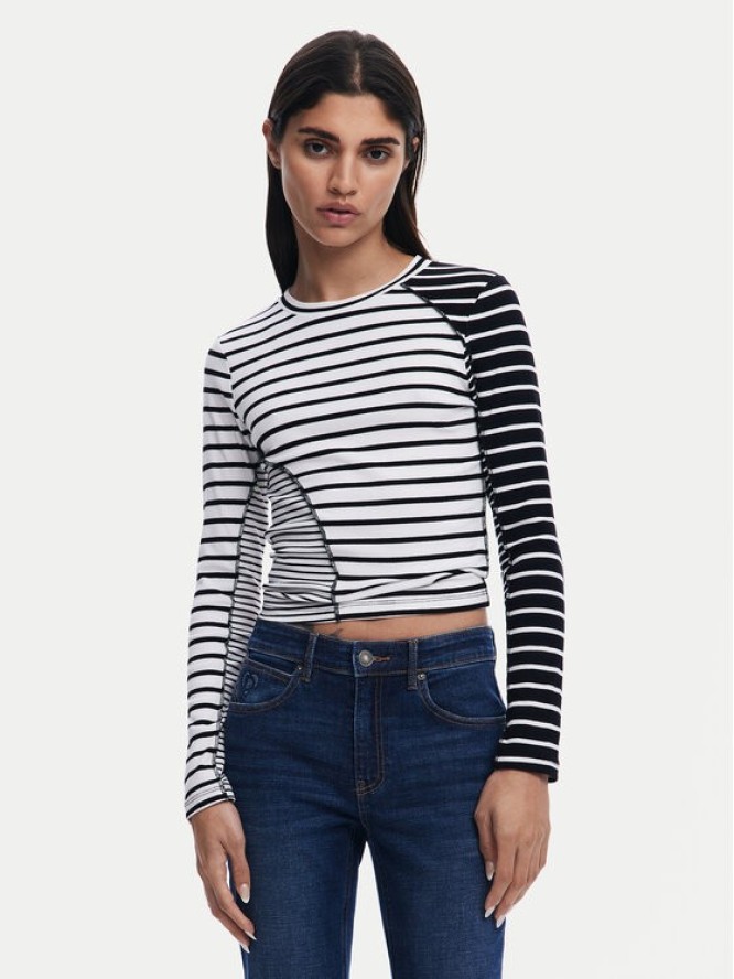 Desigual Bluzka 25SWTK92 Biały Regular Fit