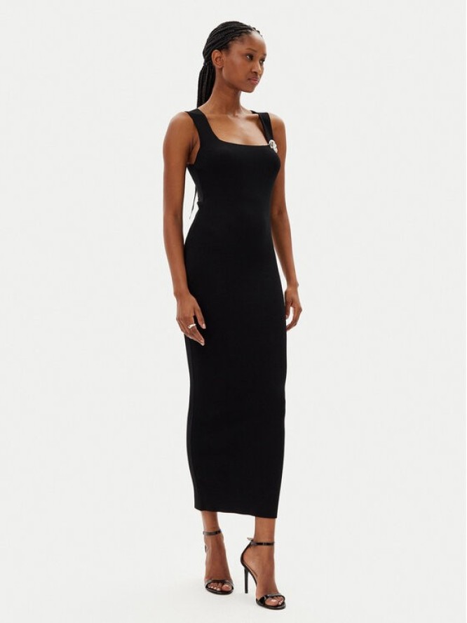 Kontatto Sukienka koktajlowa 3M0553C Czarny Slim Fit