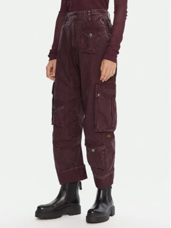 G-Star Raw Spodnie materiałowe Cargo 3D D27025-D388 Fioletowy Boyfriend Fit