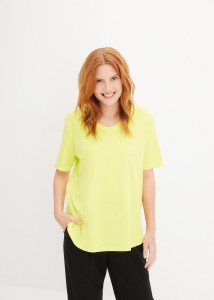 Szeroki T-shirt z bawełny organicznej