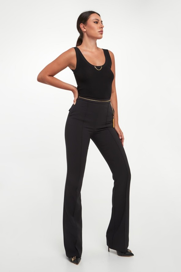 Spodnie damskie z krepy ELISABETTA FRANCHI