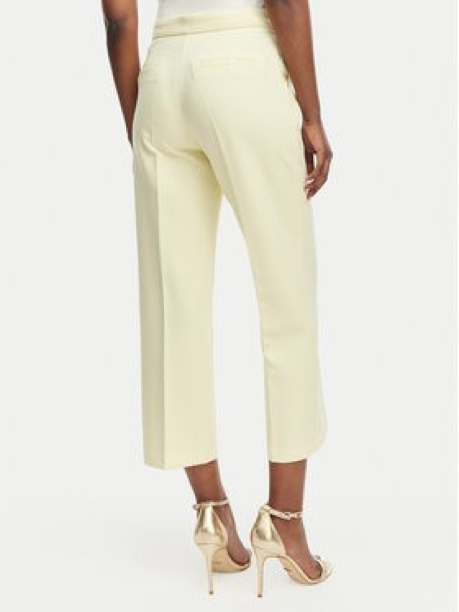 Morgan Spodnie materiałowe 261-PVADO.F Żółty Regular Fit