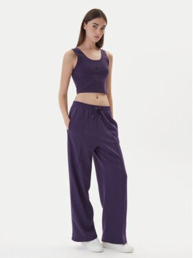 adidas Top Essentials Small Logo KB7127 Fioletowy Slim Fit