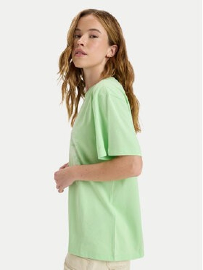 Roxy T-Shirt Hangloose The Sky ERJZT06020 Zielony Regular Fit