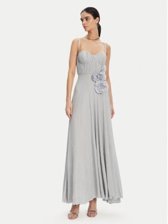 Elisabetta Franchi Sukienka wieczorowa AB-R22-52E2 Błękitny Regular Fit