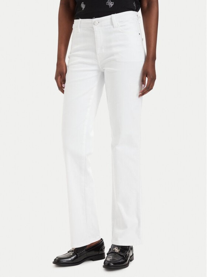 Guess Jeansy W6GA15 D0705 Biały Straight Fit