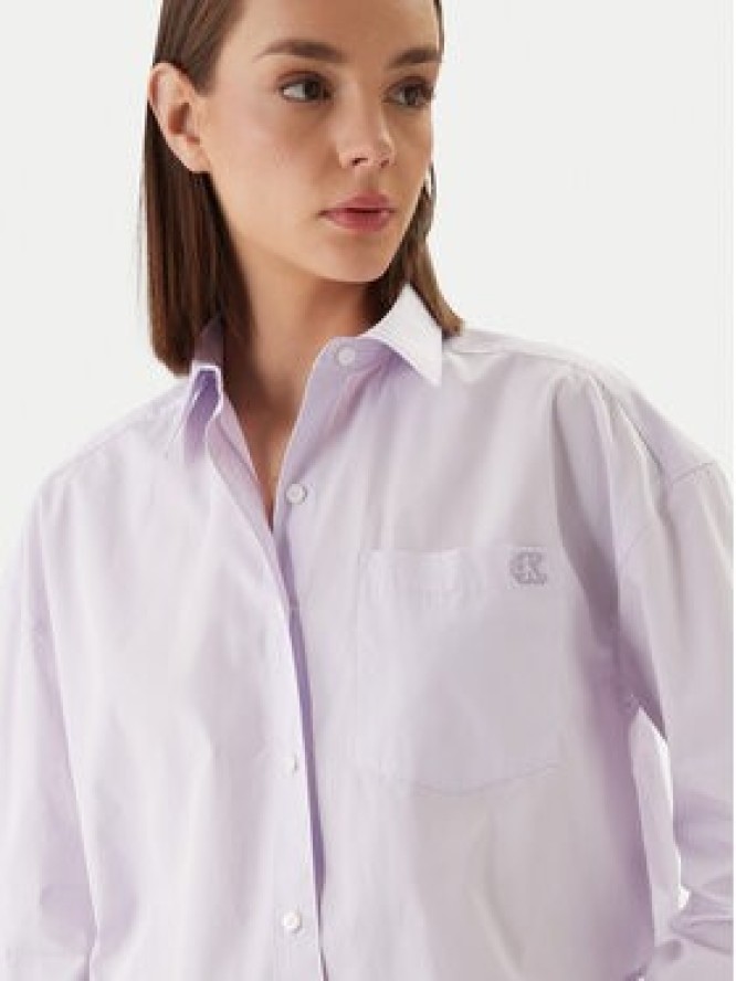 Calvin Klein Jeans Koszula LV047F104G Różowy Relaxed Fit