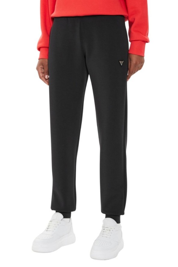 GUESS Czarne damskie spodnie dresowe Olympe, Rozmiar M