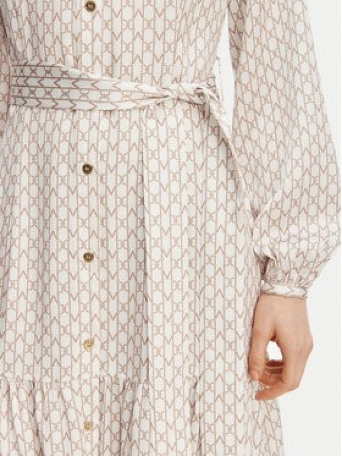 Marciano Guess Sukienka koszulowa G6GK59 W2349 Écru Regular Fit