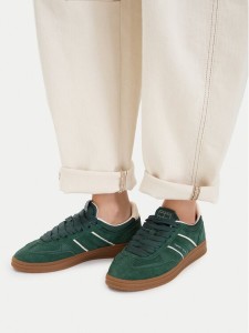 Tommy Jeans Sneakersy The Greenwich Edge Suede EN0EN02924 Zielony