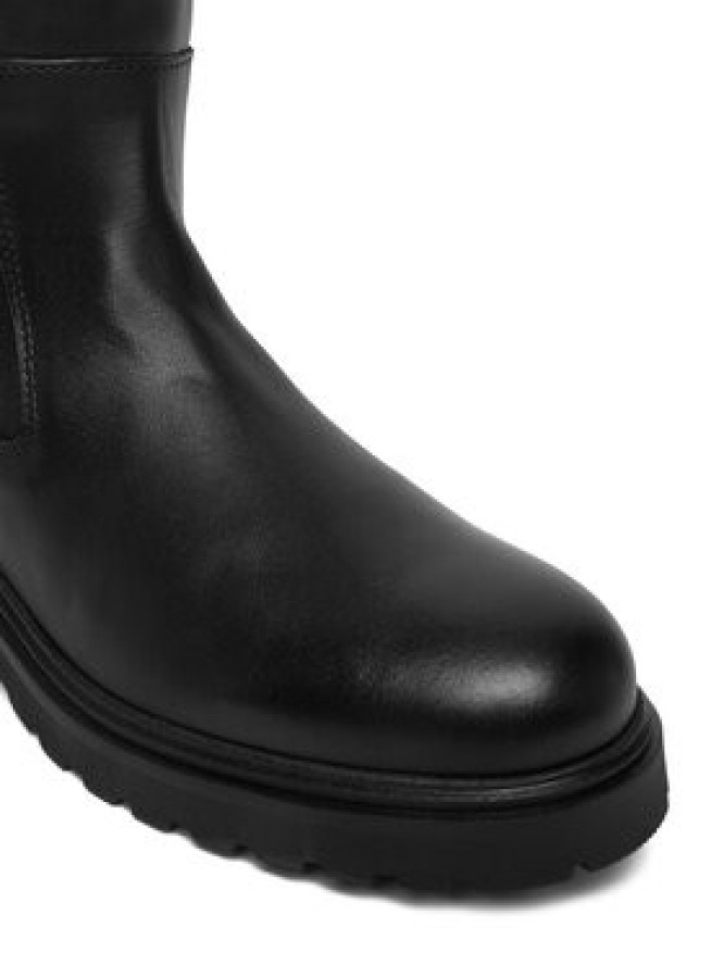 Tommy Hilfiger Kozaki Th Lthr Cleated Long Boot FW0FW08985 Czarny
