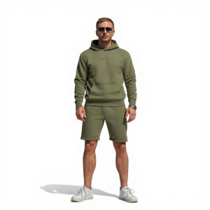 Szorty dresowe do noszenia w domu – khaki
