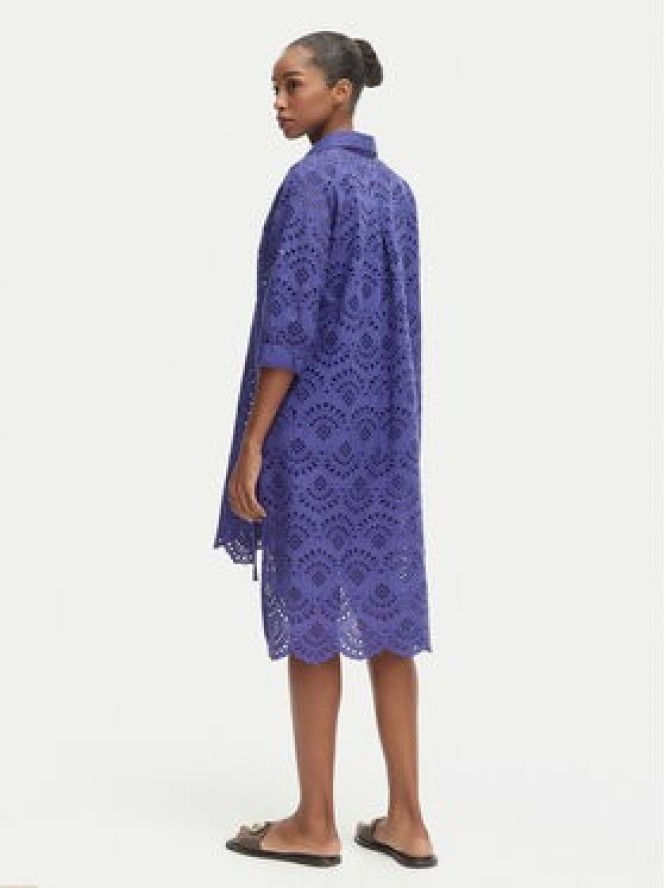 Iconique Sukienka letnia Ella IC26-082 Fioletowy Relaxed Fit