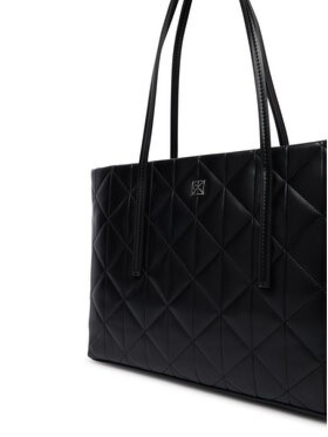 Calvin Klein Torebka Quilted Small Tote LV04F3325G Czarny