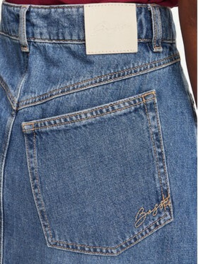 BOSS Spódnica jeansowa 50564430 Niebieski Regular Fit