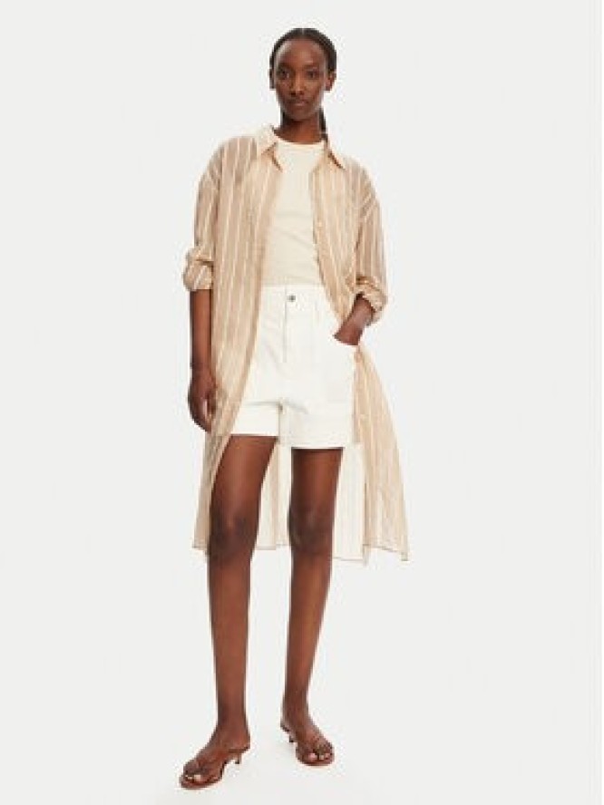 LOLA CASADEMUNT Koszula LS2515045 Beżowy Relaxed Fit